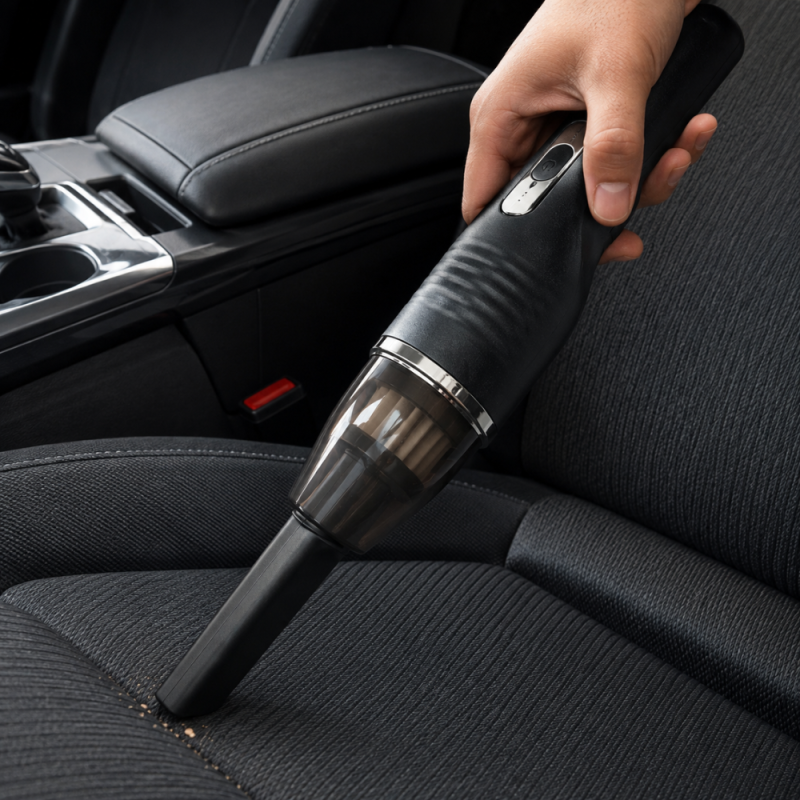 Powerful/Compact Rechargeable Car  Home Vacuum Cleaner – Black