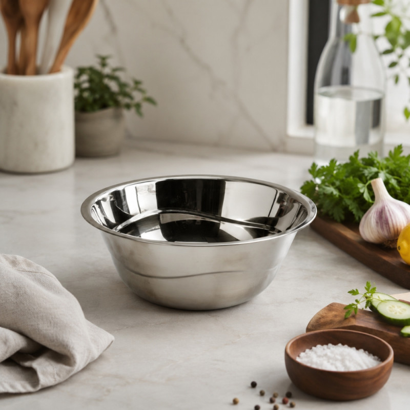 Stainless Steel Mixing Bowl - 22 cm