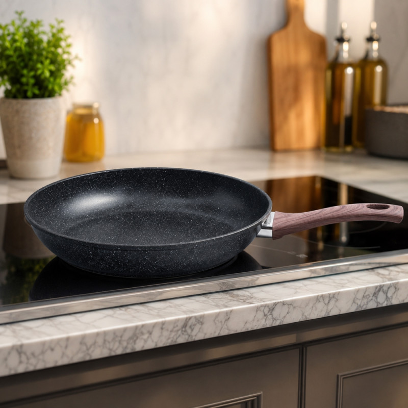 Hotchee Stone Coated Non-Stick Frying Pan – Black (28cm)