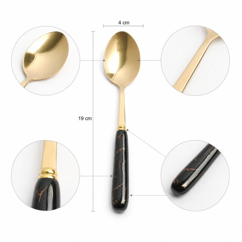 Gold Flatware Set
