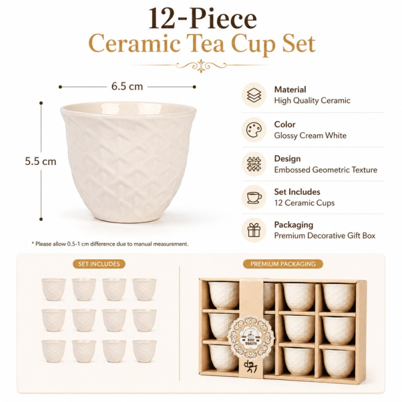 Elegant Fashion Jewelry Set – Ivory Premium Quality (12PCS)