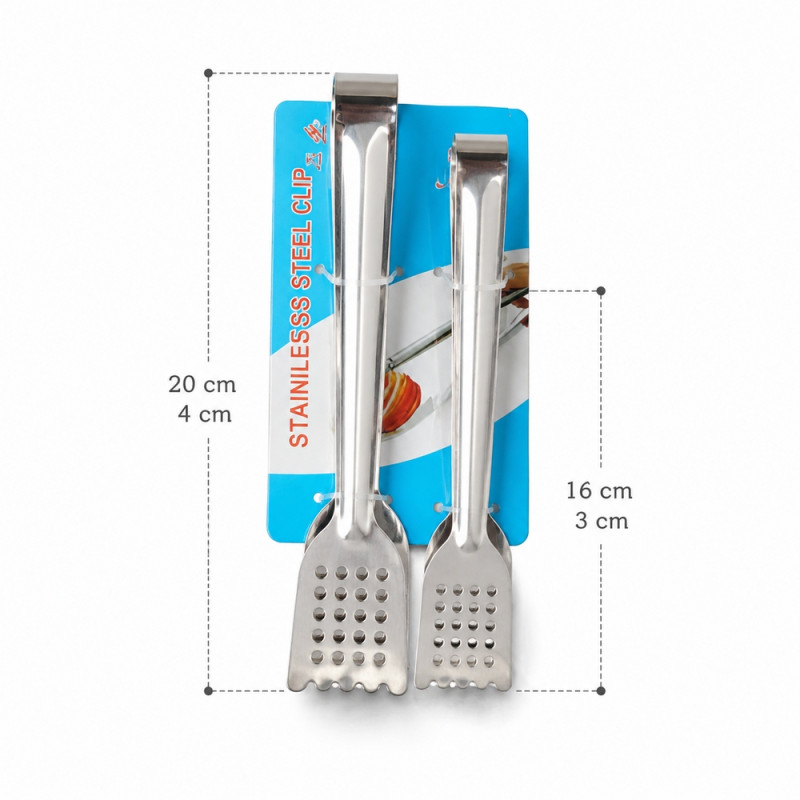 Stainless Steel Clip Tongs