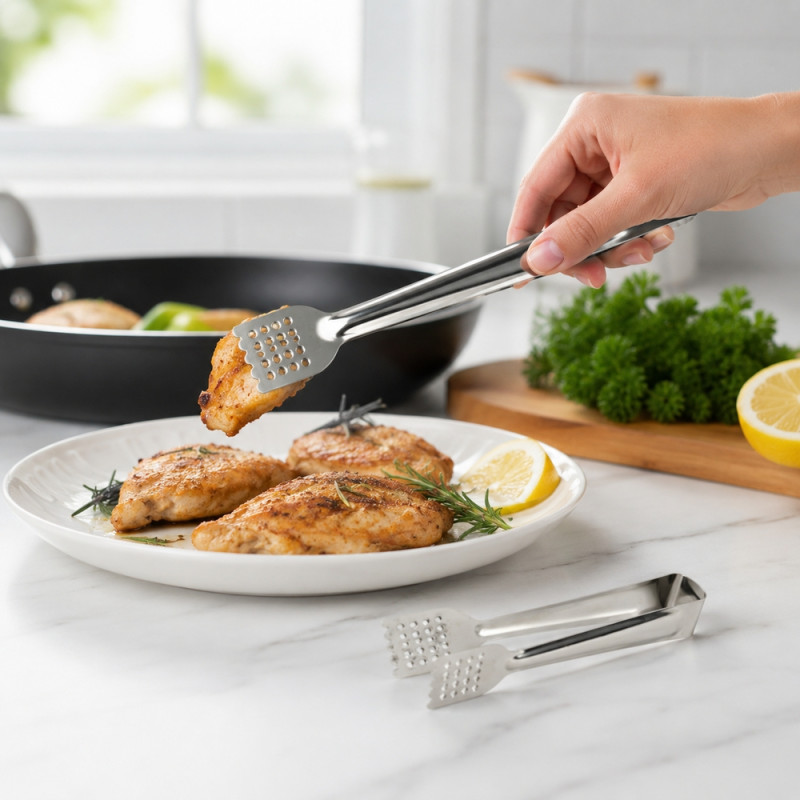 Stainless Steel Clip Tongs
