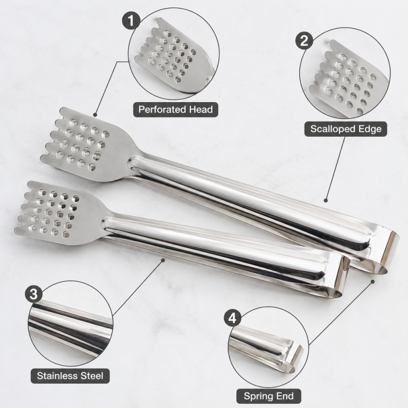 Stainless Steel Clip Tongs