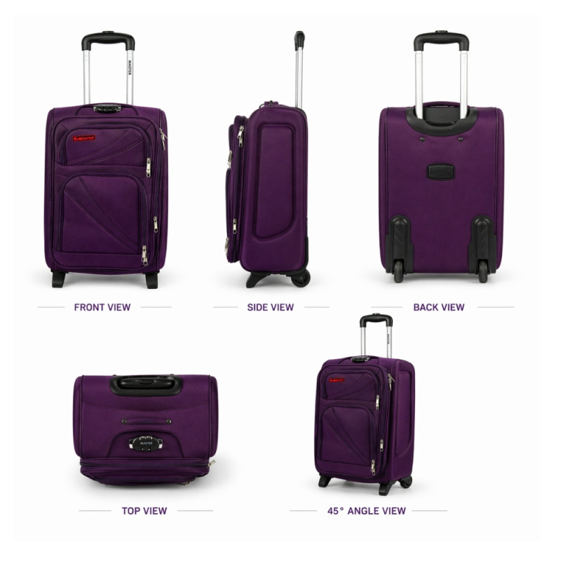 Urban Traveler Softside Spinner Trolley – Regal Purple 20"