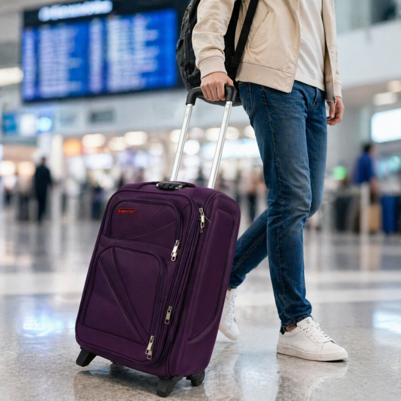 Urban Traveler Softside Spinner Trolley – Regal Purple 20"