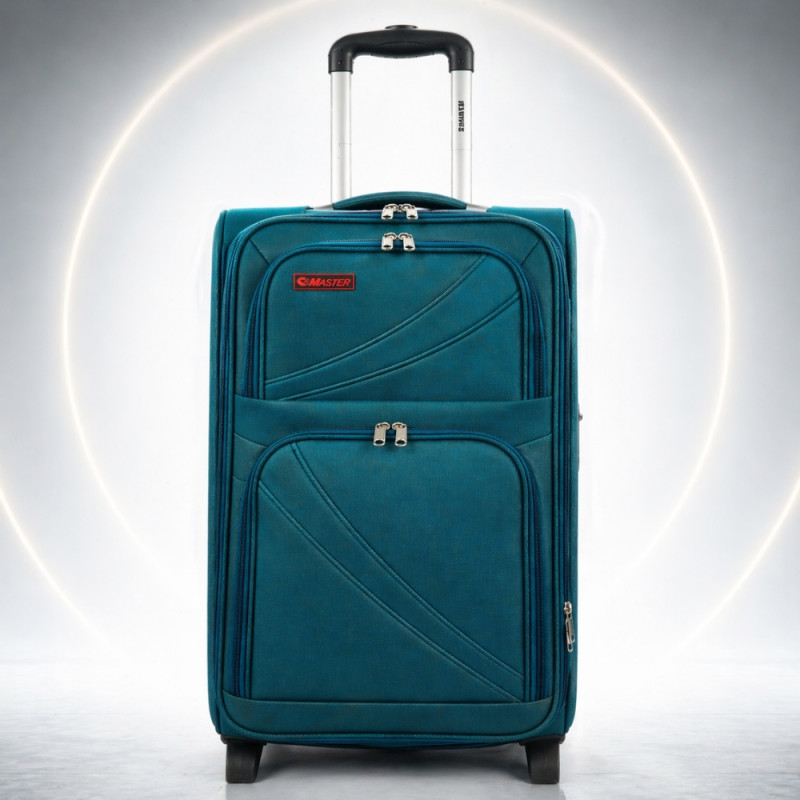 Urban Traveler Softside Spinner Trolley – Azure Blue 24"