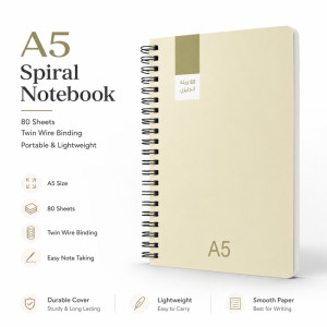 Stylish notebook – Ivory Premium Quality (21 x 15cm)
