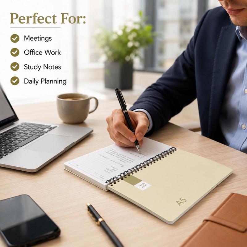 Stylish notebook – Ivory Premium Quality (21 x 15cm)