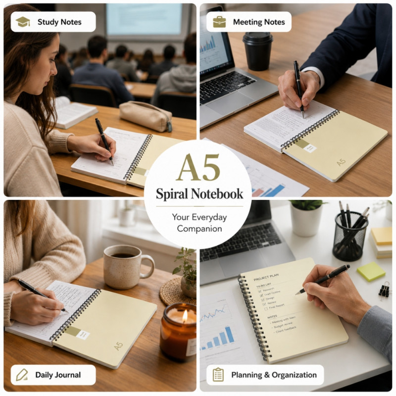 Stylish notebook – Ivory Premium Quality (21 x 15cm)