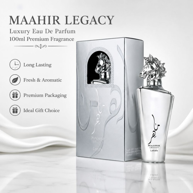 Classic Parfume – Silver Premium Quality (100ml | 24 x 11 cm)