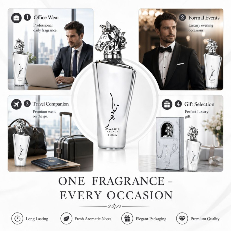 Classic Parfume – Silver Premium Quality (100ml | 24 x 11 cm)