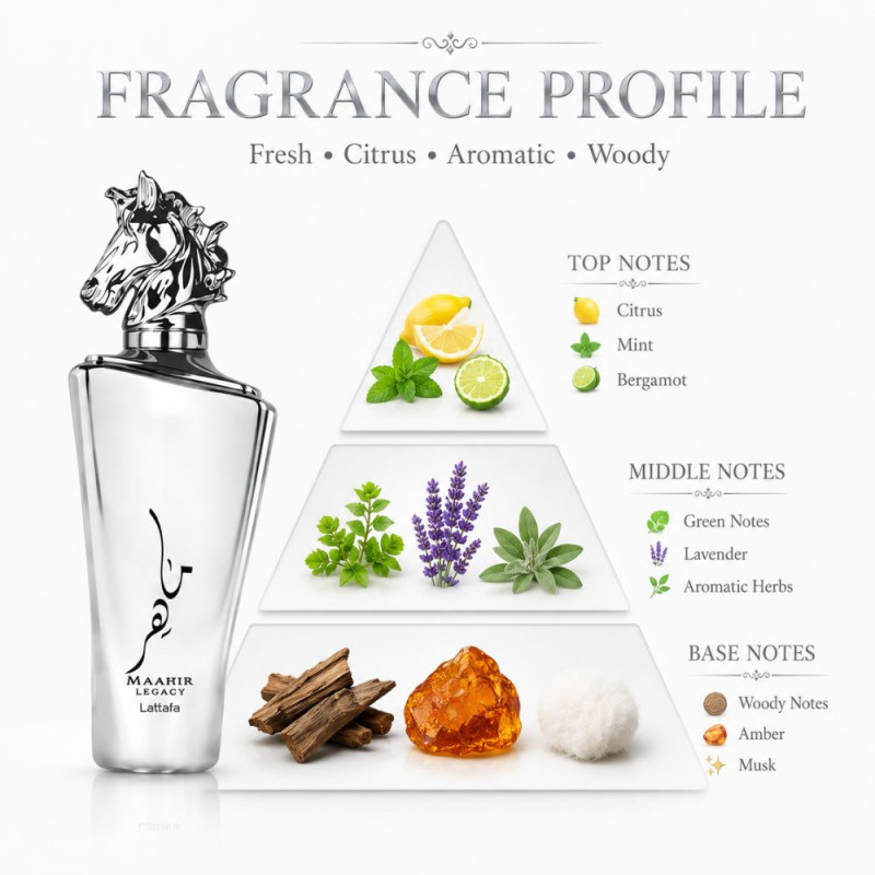 Classic Parfume – Silver Premium Quality (100ml | 24 x 11 cm)