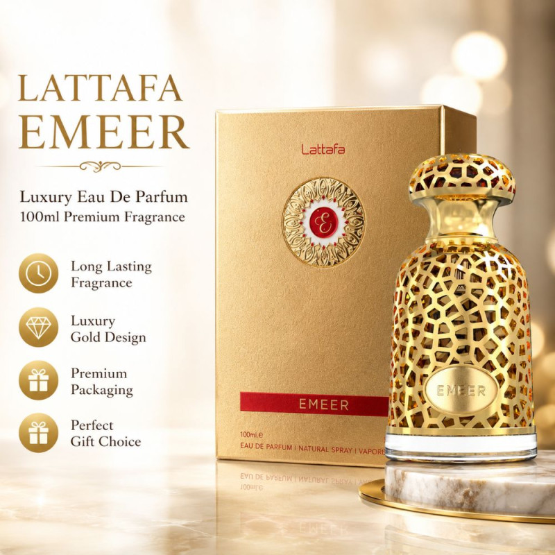 Essential Parfume – Gold Premium Quality (100ml | 15.5 x 12 cm)