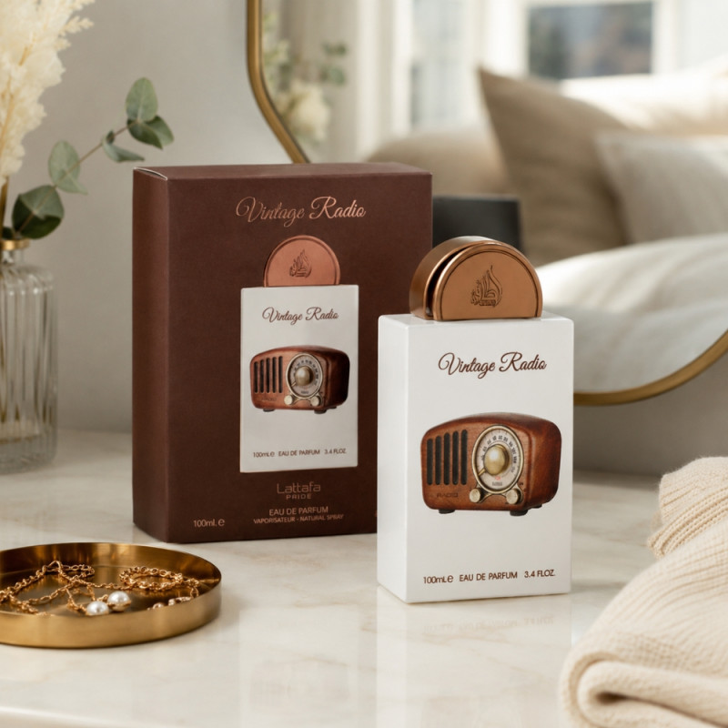 Insulated Vintage Radio – Brown (100ml)