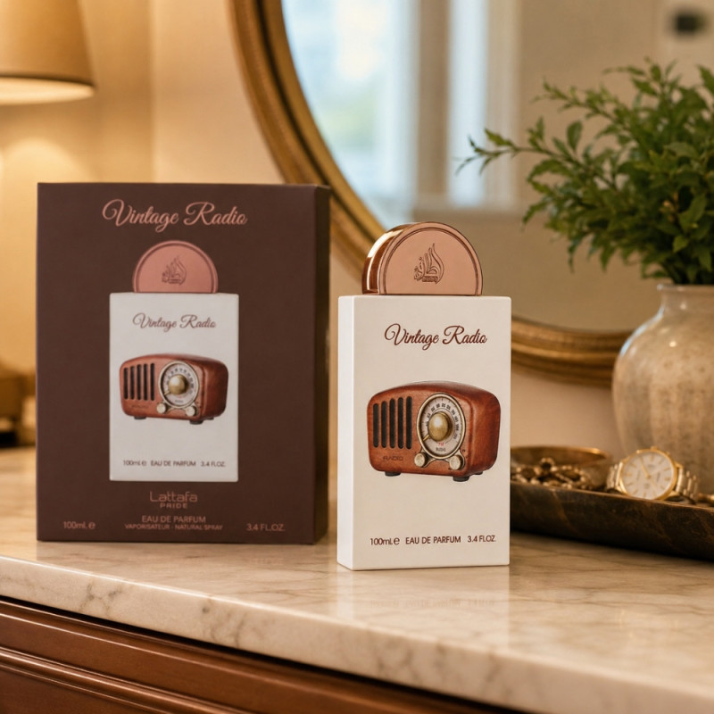 Insulated Vintage Radio – Brown (100ml)