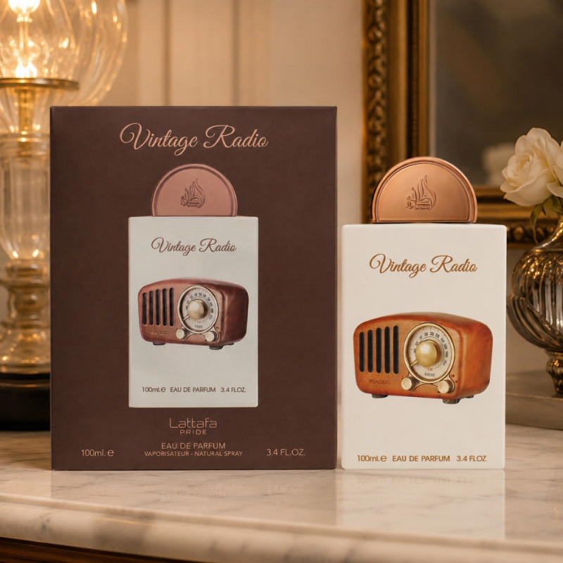 Insulated Vintage Radio – Brown (100ml)