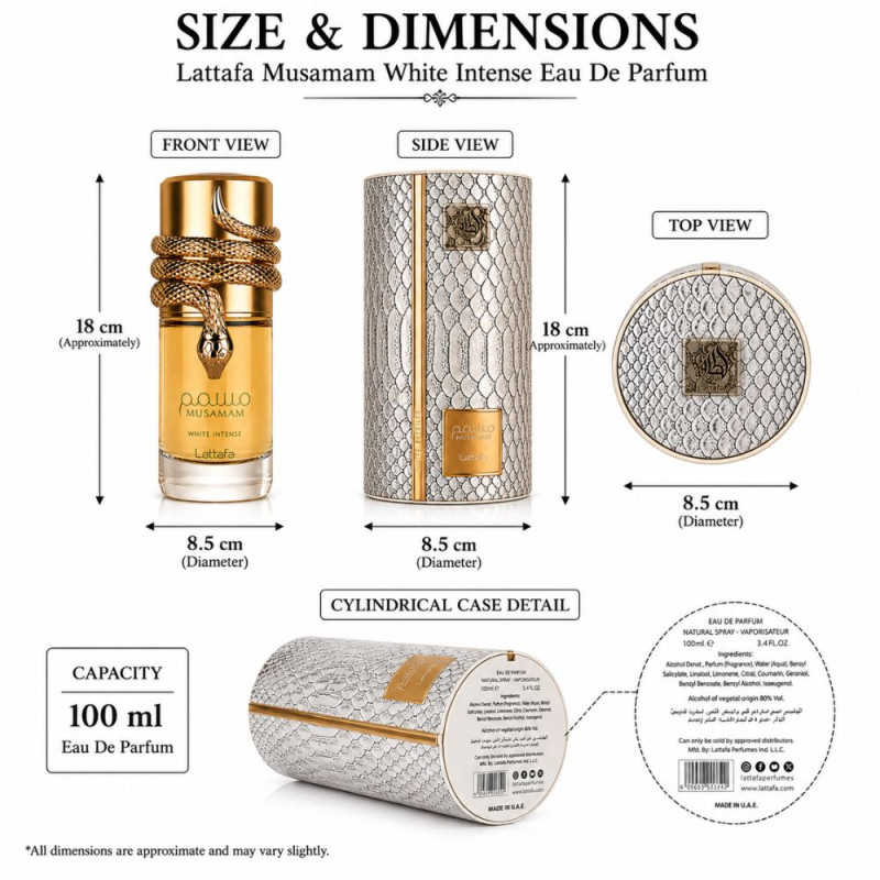Essential Parfume – Gold Premium Quality (100ml | 18 x 8.5 cm)