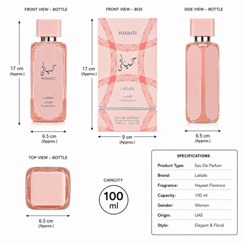 Elegant Parfume – Pink Premium Quality (100ml | 17 x 9 cm)