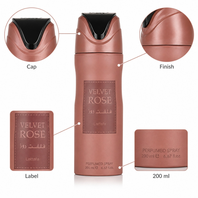 Velvet Rose Deodorant Spray – Pink (200ml)