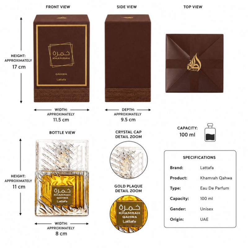 Professional Parfume – Gold Premium Quality (100ml | 17 x 11.5 cm)