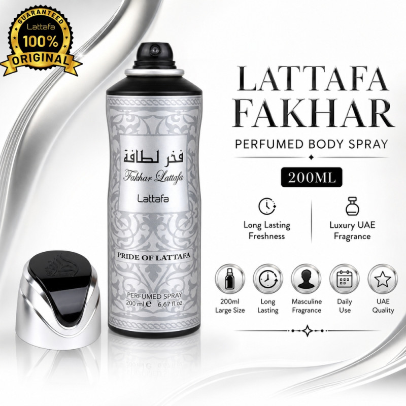 Quality Body Spray – Silver Premium Quality (200ml)