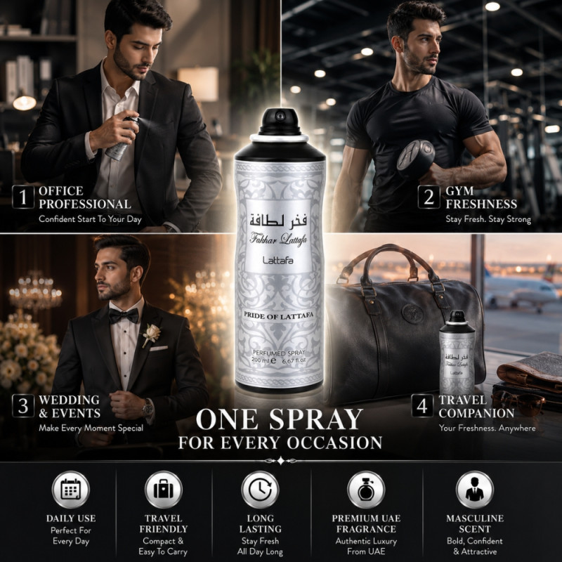 Quality Body Spray – Silver Premium Quality (200ml)