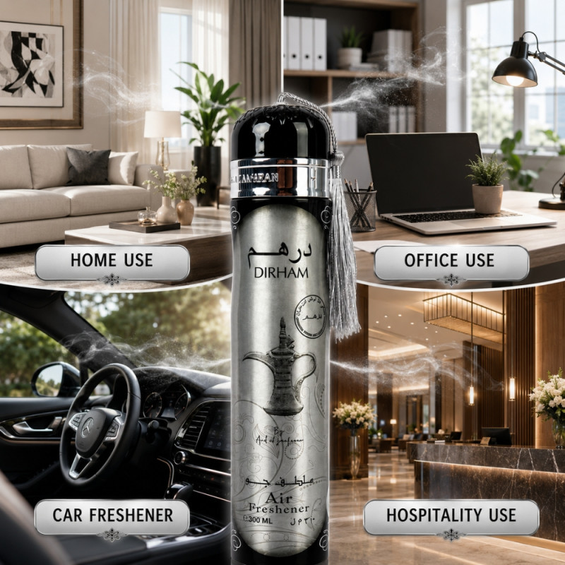 Elegant Air Freshener – Silver Premium Quality (300ml)