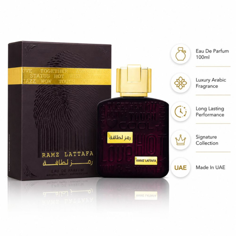 Deluxe Parfume – Gold  Maroon Premium Quality (100ml | 15.5 x 8 cm)