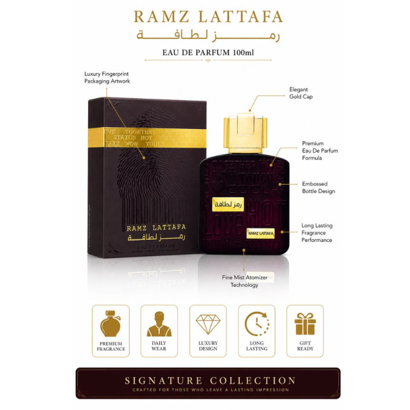 Deluxe Parfume – Gold  Maroon Premium Quality (100ml | 15.5 x 8 cm)