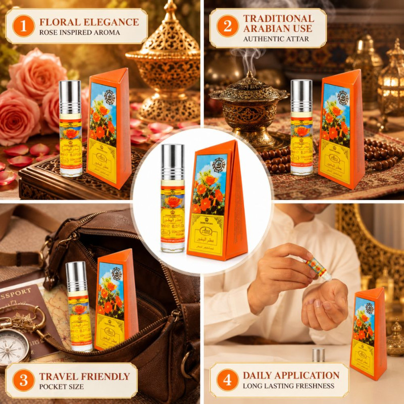 Stylish Attar – Multi color Premium Quality (6 ml | 7 x 1.5 cm)