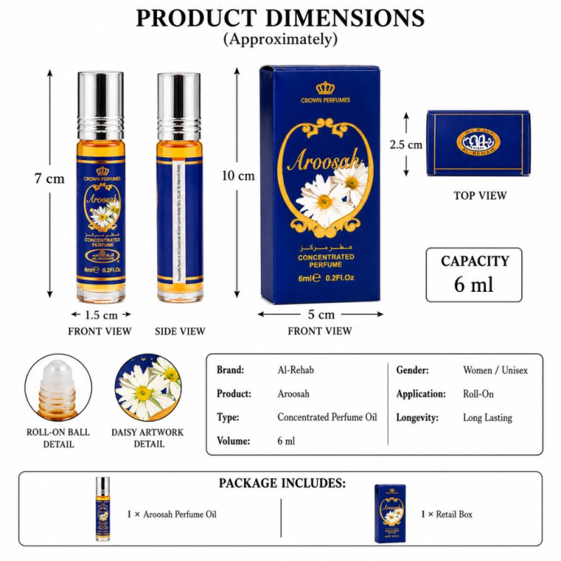 Deluxe Attar – Blue Premium Quality (10 x 5 cm/6ml)