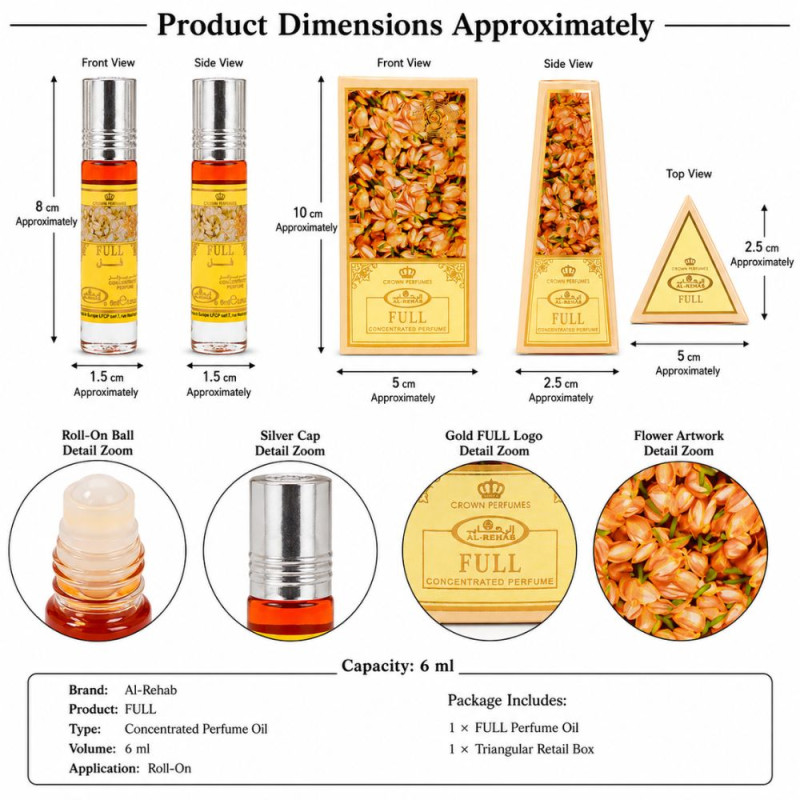 Professional Attar – Yellow Premium Quality (6 ml | 10 x 5 cm)