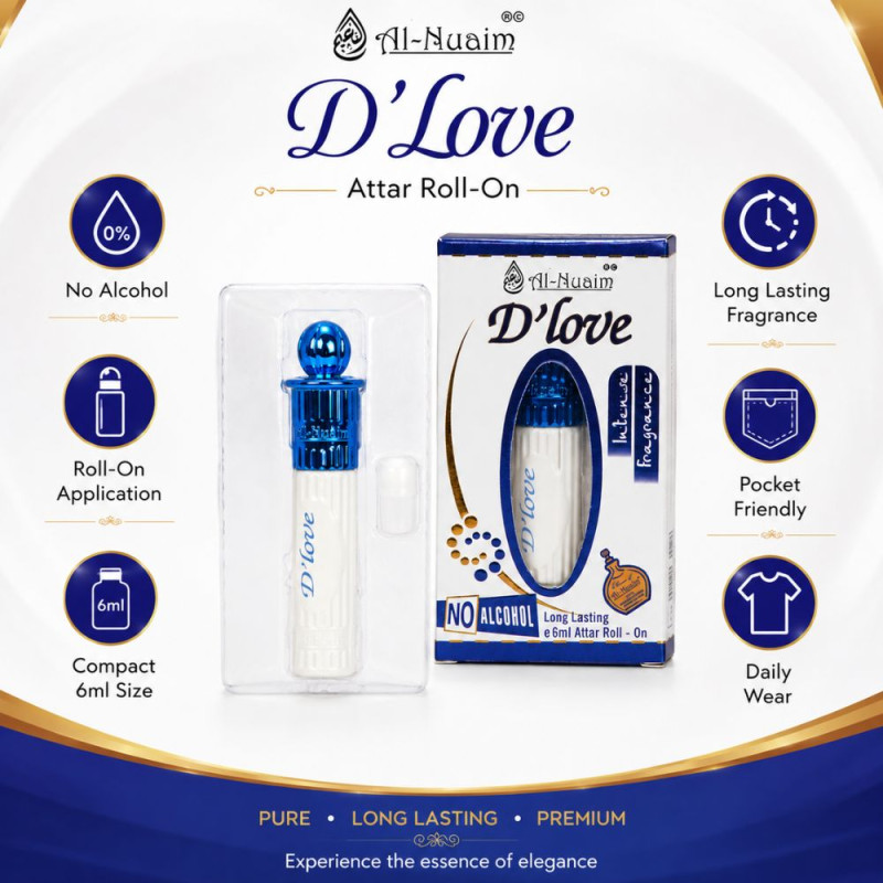 Deluxe Attar – White Premium Quality (6ml | 10 x 5 cm)