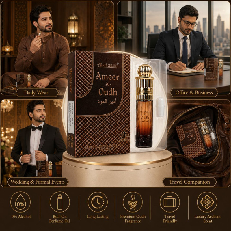 Elegant Parfume – Brown Premium Quality (6ml | 10 x 5 cm)