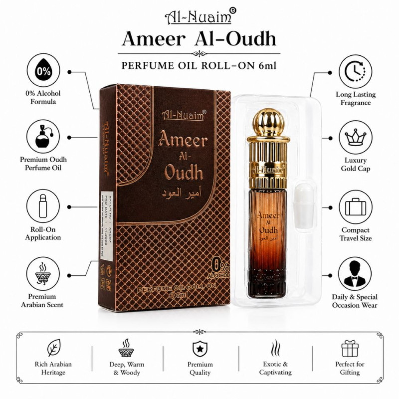 Elegant Parfume – Brown Premium Quality (6ml | 10 x 5 cm)