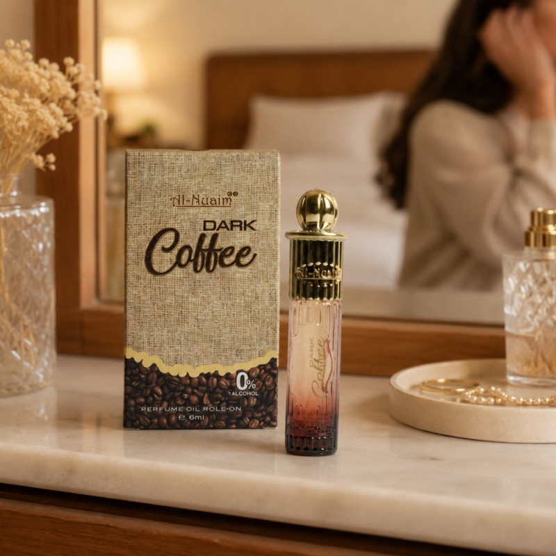Al-Nuaim "Dark Coffee" Attar Perfume - 6ml Roll-On