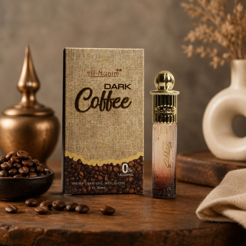Al-Nuaim "Dark Coffee" Attar Perfume - 6ml Roll-On