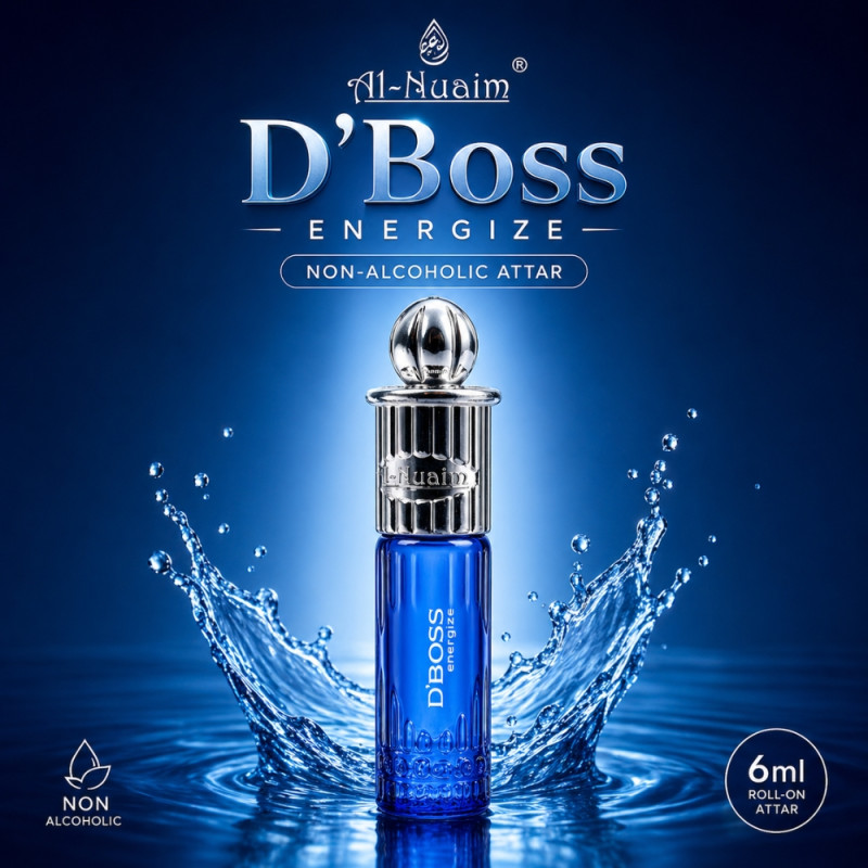 Professional Al-Nuaim D'BOSS Energize – Concentrated Attar Oil Perfume for Men (6ml)