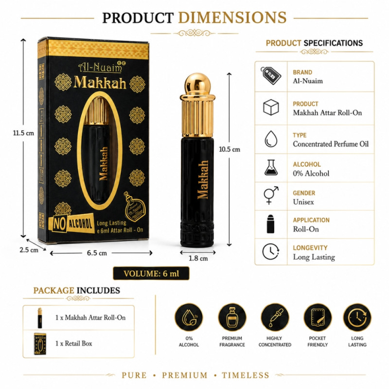 Elegant Attar – Black Premium Quality (6 ml)