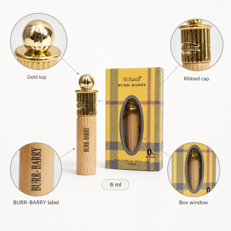 Al-Nuaim "Burr Barry" Perfume Roll On - 6 ml