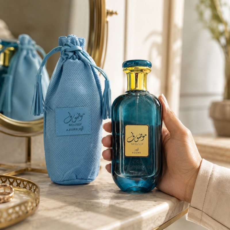 Lattafa 52 – Blue Gold Vacuum Flask (18x6cm)