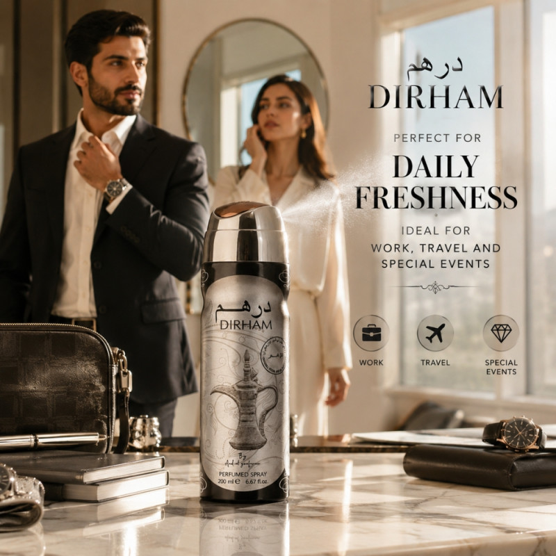 Classic Perfumed Spray – Silver Premium Quality (200ml)