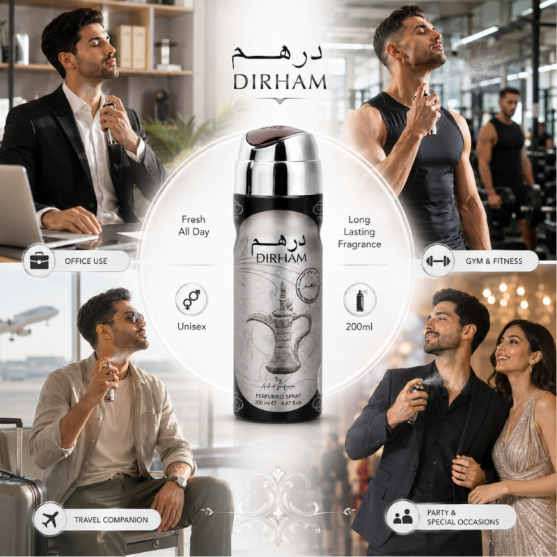 Classic Perfumed Spray – Silver Premium Quality (200ml)