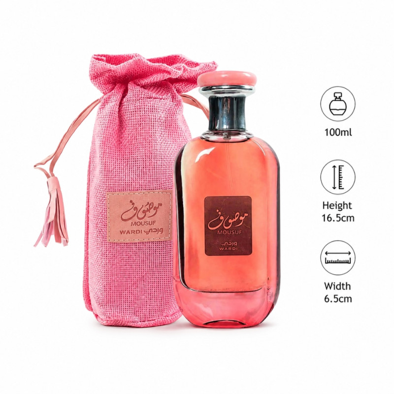 Elegant Pink Mousuf Wardi Perfume – Pink (Lattafa 55)
