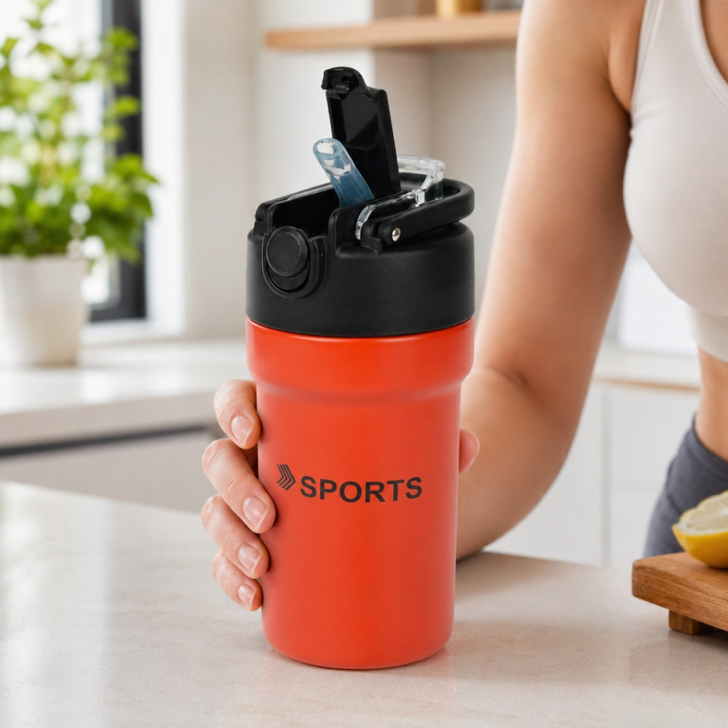 Insulated Vacuum Cup (500 ml) – Red