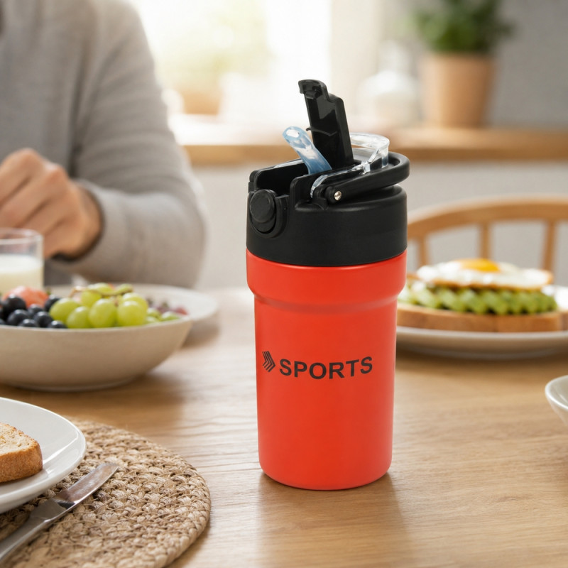 Insulated Vacuum Cup (500 ml) – Red