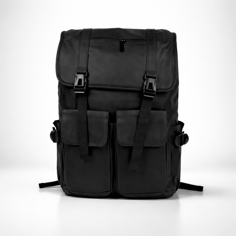 Urban Trend Scratch-Resistant Laptop Backpack – Matte Black (42cm)