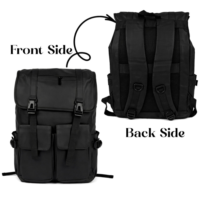 Urban Trend Scratch-Resistant Laptop Backpack – Matte Black (42cm)