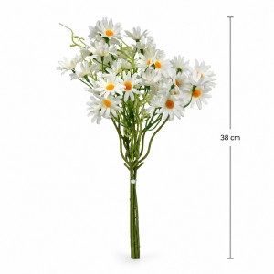 Resin Craft Artificial Daisy Bouquet Designed for Home Décor &amp; Event Styling – Green (H-38cm)